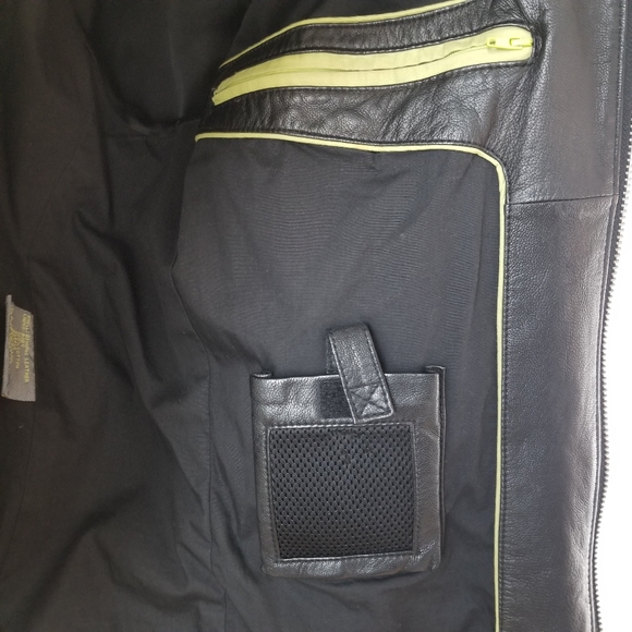 Kenneth Cole Reaction Genuine Leather Moto Jacket, Size L - Picture 10 of 16